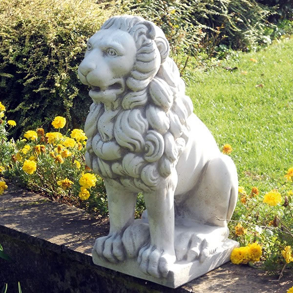 lion statue marble Roaring Lions animal statues large outdoor Lions